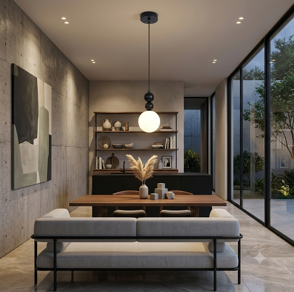 Suspension Globe Verre Minimaliste