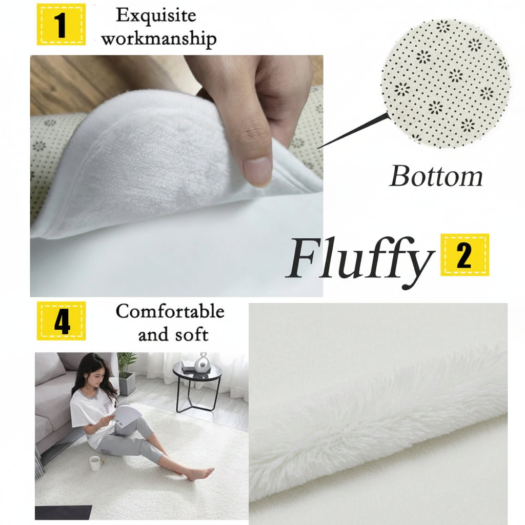 Tapis Rond Dégradé Coloré Forme Organique