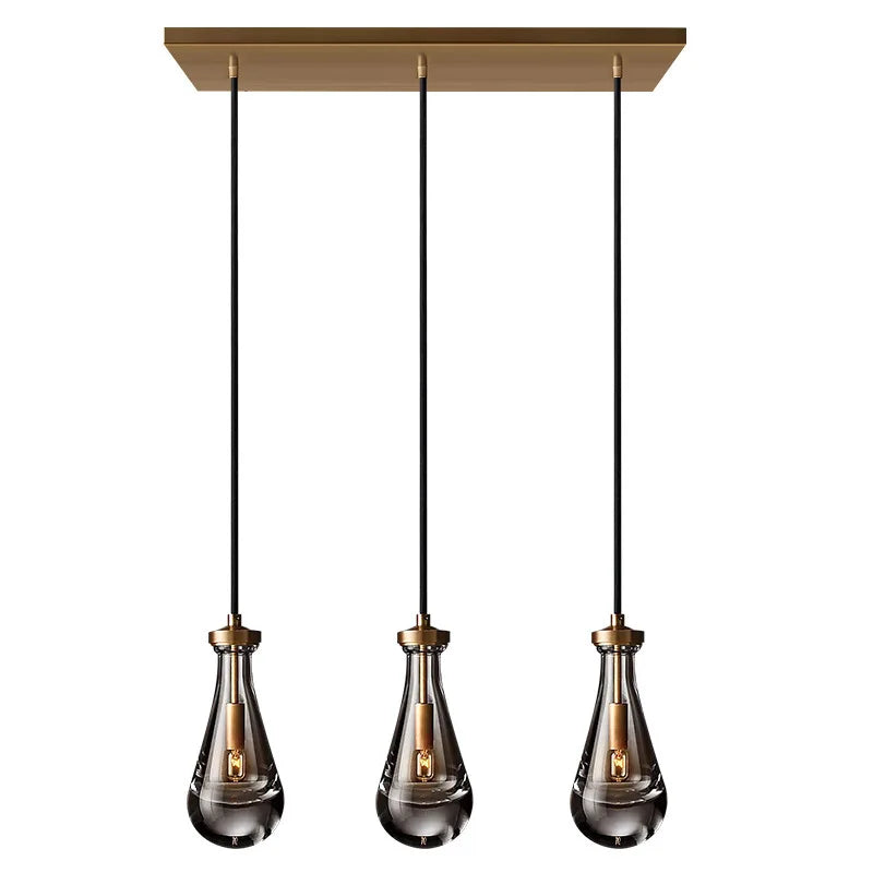 Water Drop Crystal Chandelier | Modern Vintage | Gold or Black | 1 to 31 Lights