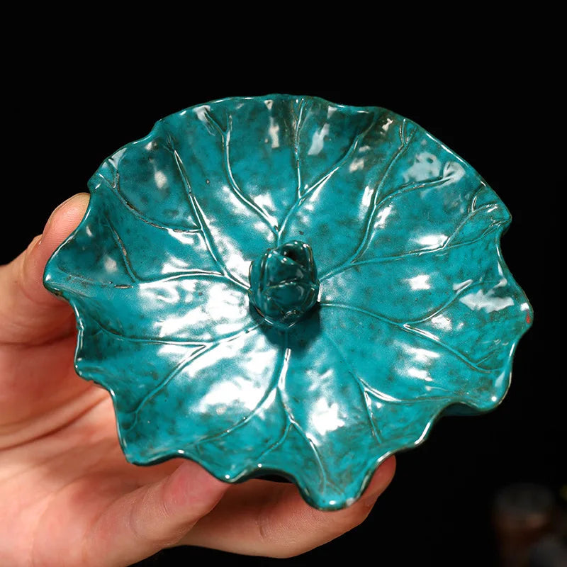 Ceramic Lotus Incense Burner