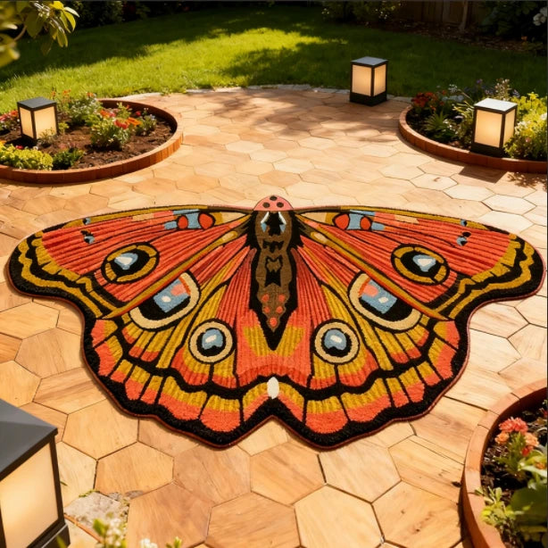 Butterfly-Shaped Plush Area Rug | Soft Non-Slip Carpet