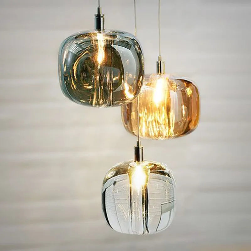 Minimalist Crystal Pendant Chandelier | Dimmable G4 LED Light for Bedroom & Living Room