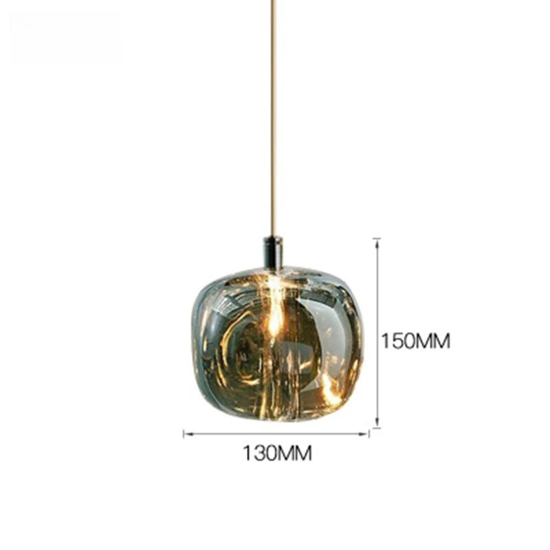Minimalist Crystal Pendant Chandelier | Dimmable G4 LED Light for Bedroom & Living Room