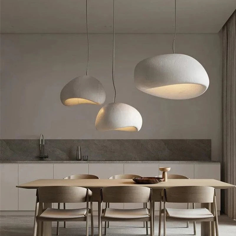 Nordic Wabi-Sabi Pendant Chandelier | Handknitted Polymer