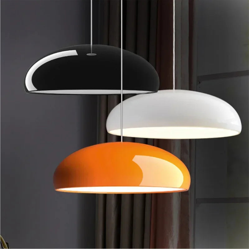 Suspension Dôme Laquée Design Rétro