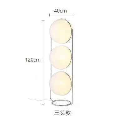 Chrome Globe Floor Lamp | Sculptural Art Deco | White or Amber Acrylic
