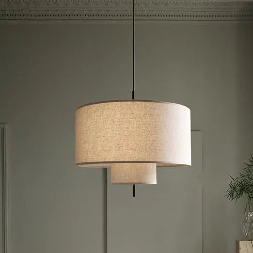 Wabi-Sabi Linen Pendant Lamp | Handmade Cloth Chandelier