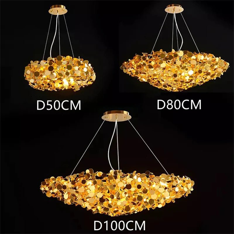 Bird's Nest Stainless Steel Chandelier | Nordic Modern | Kitchen & Dining Room