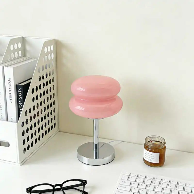 Bauhaus Orange Glass Table Lamp