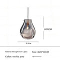 Lustre Gouttes de Verre Multicolore