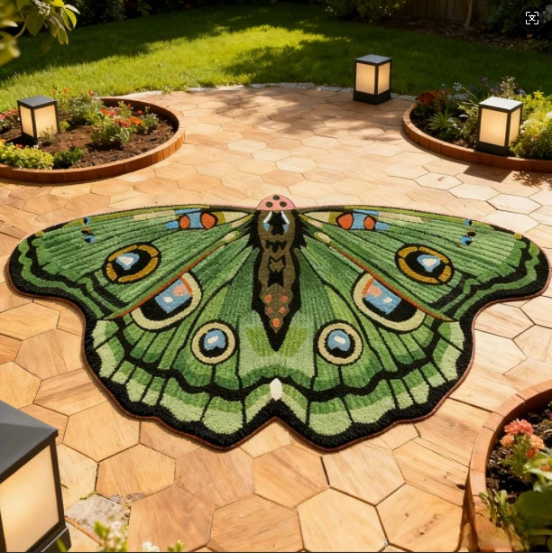 Butterfly-Shaped Plush Area Rug | Soft Non-Slip Carpet