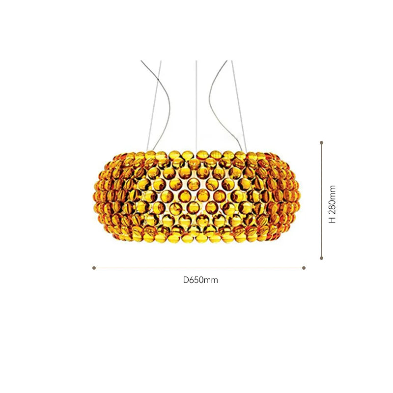 Acrylic Bubble Pendant Light | Clear Gold | Dining Room, Bedroom & Living Room