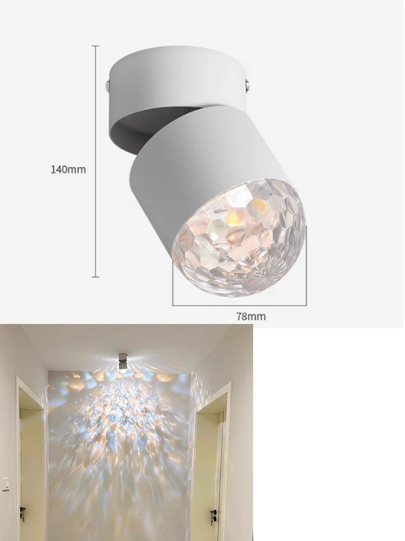 LED Adjustable Ceiling Spotlight | 60° Surface Mount or Embedded