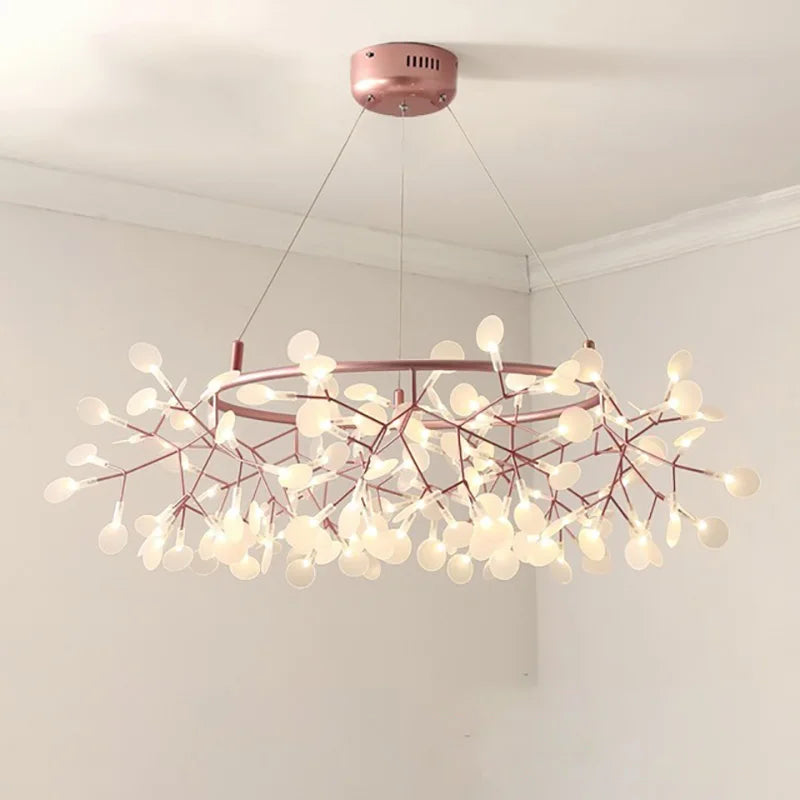 Nordic Firefly Chandelier | Gold, Black & Rose Gold | Living Room & Dining Room
