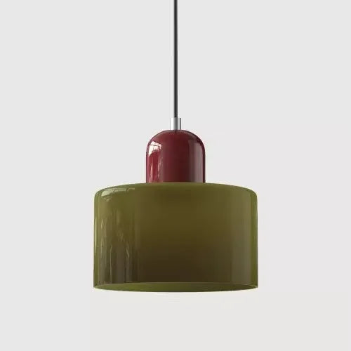 Artisan Coloured Glass LED Pendant Light | E27 Cord Pendant