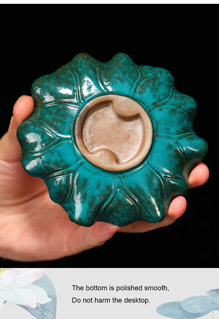 Ceramic Lotus Incense Burner
