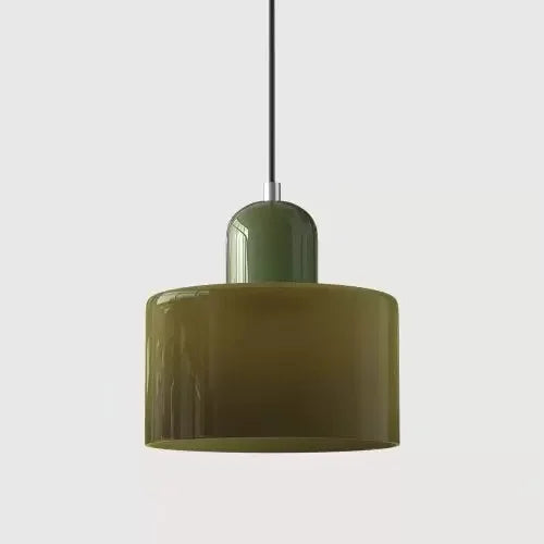 Artisan Coloured Glass LED Pendant Light | E27 Cord Pendant