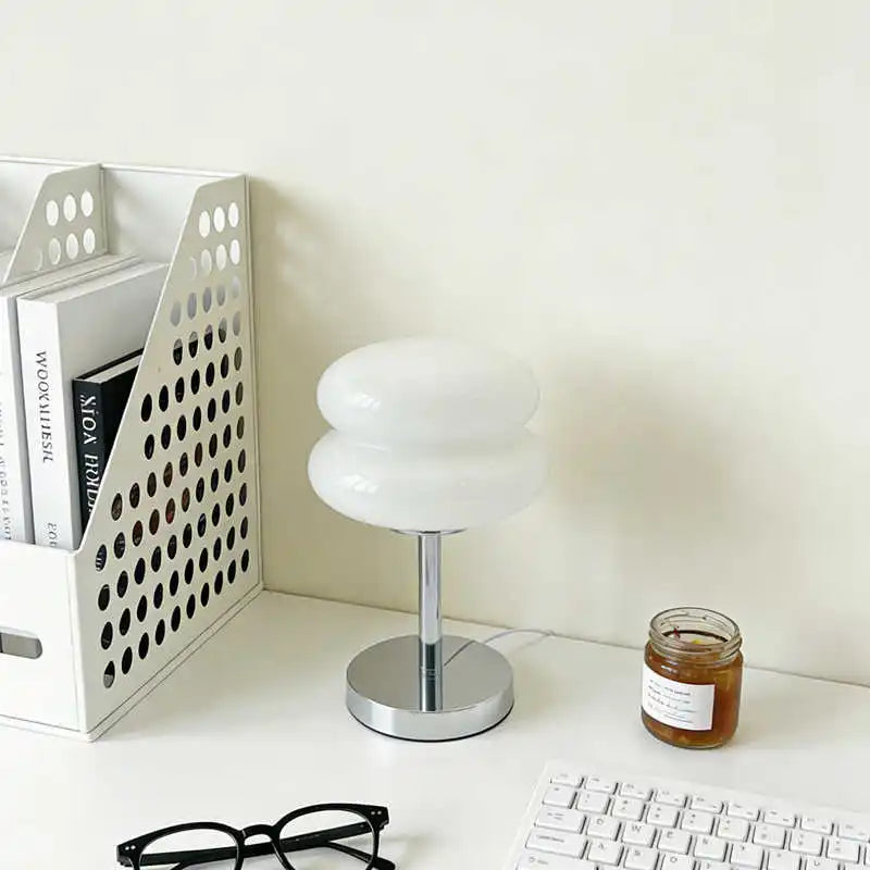 Bauhaus Orange Glass Table Lamp