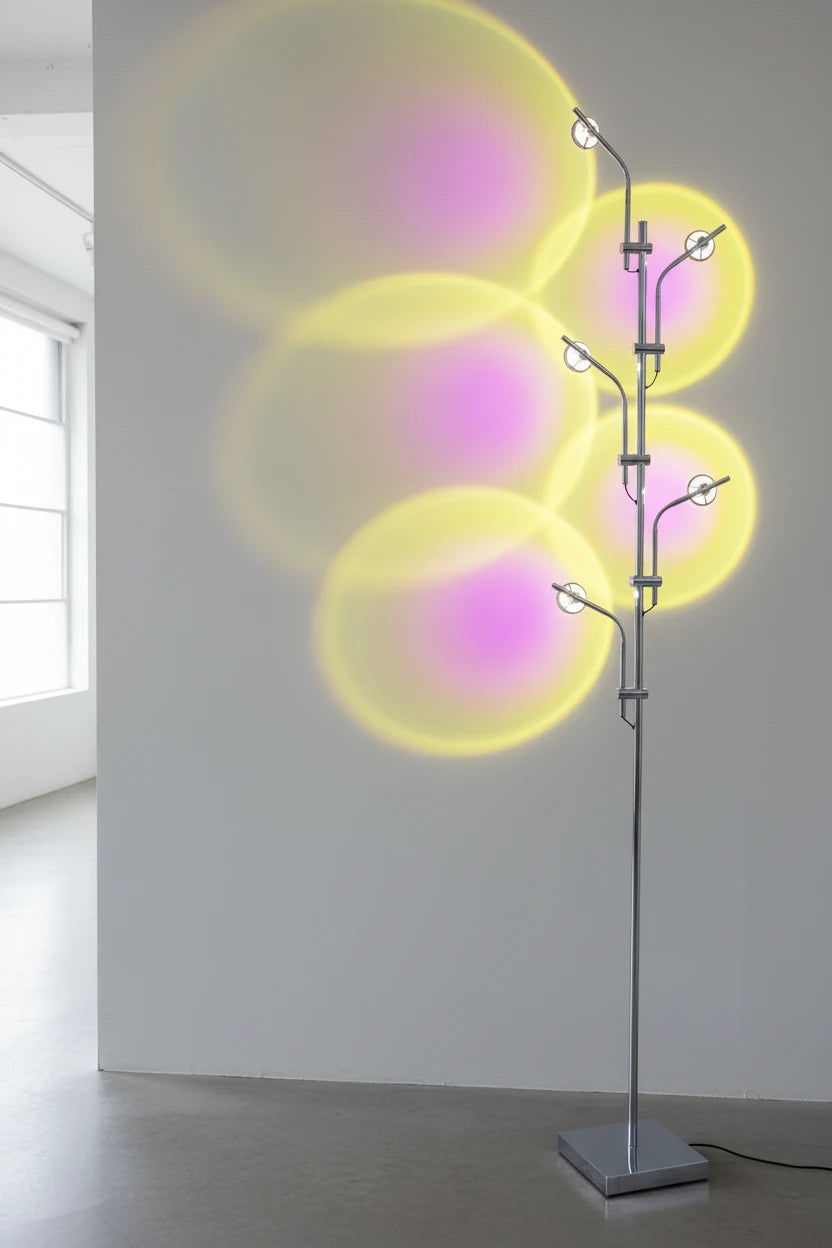 Rainbow LED Projection Floor Lamp | Nordic Luxury Arc Light