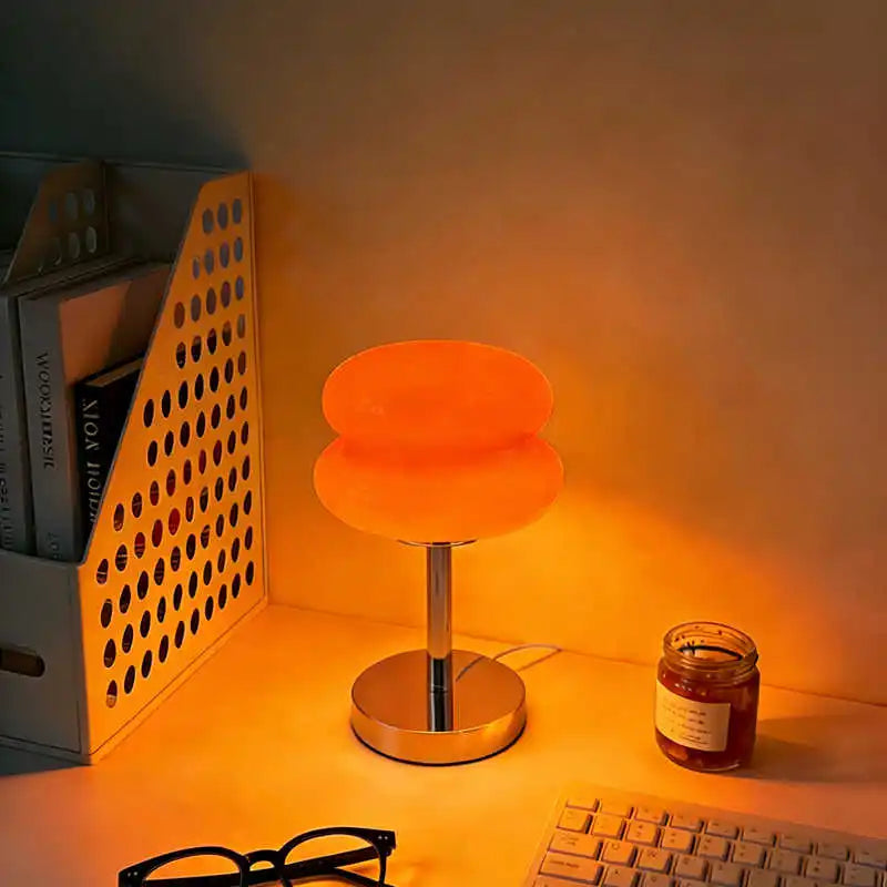 Bauhaus Orange Glass Table Lamp