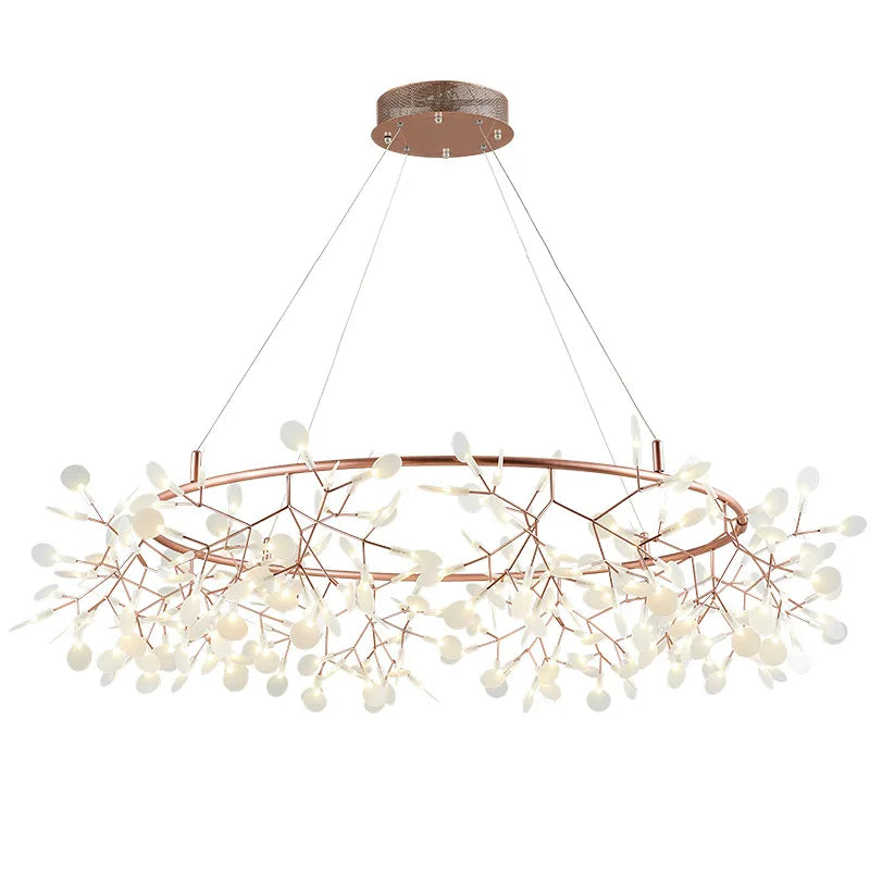 Nordic Firefly Chandelier | Gold, Black & Rose Gold | Living Room & Dining Room