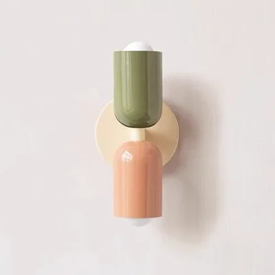 Macaron Wall Sconce | Colourful Nordic LED Wall Light for Bedroom & Living Room