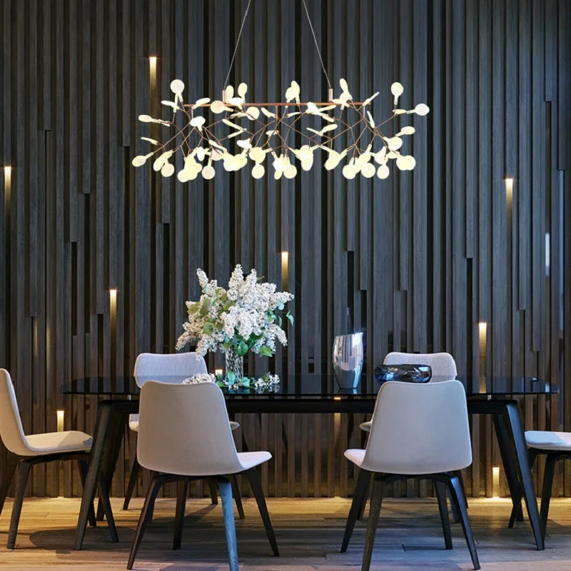 Nordic Firefly Chandelier | Gold, Black & Rose Gold | Living Room & Dining Room