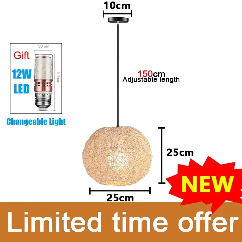Bamboo Pendant Light