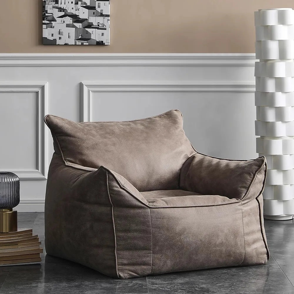 Momo Oversized Bean Bag Lounge Chair with Optional Ottoman