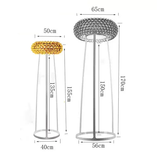 Acrylic Bubble Pendant Light | Clear Gold | Dining Room, Bedroom & Living Room