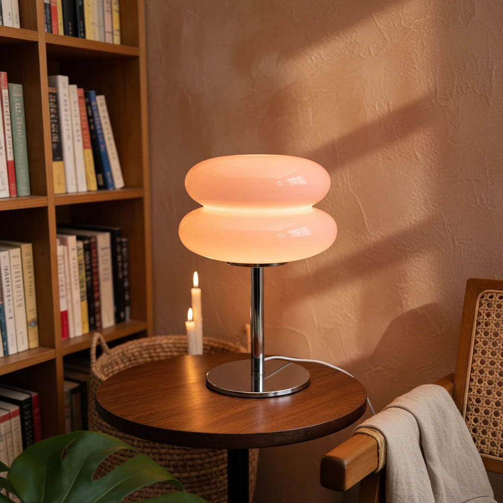 Macaron Double Layer Glass Table Lamp