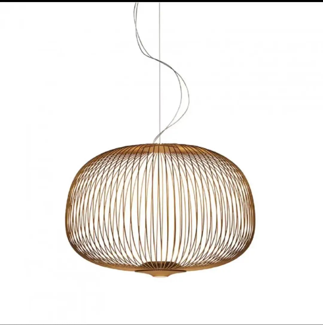 Nordic Birdcage Mesh Pendant Light | Sculptural Metal Chandelier