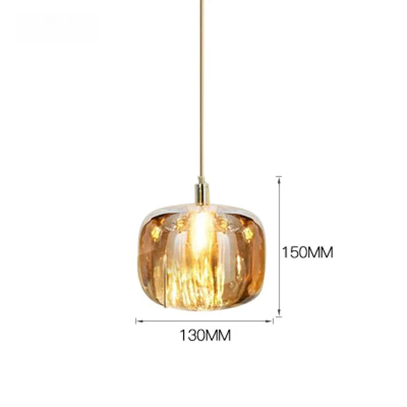 Minimalist Crystal Pendant Chandelier | Dimmable G4 LED Light for Bedroom & Living Room