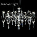 Crystal Web Chandelier – Pendant & Ceiling Light | Chrome or Gold