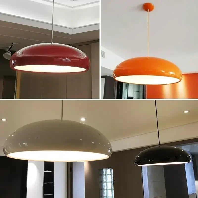 Suspension Dôme Laquée Design Rétro