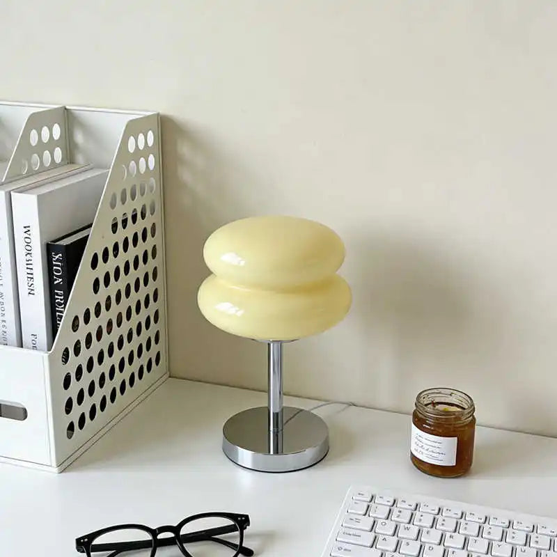 Bauhaus Orange Glass Table Lamp