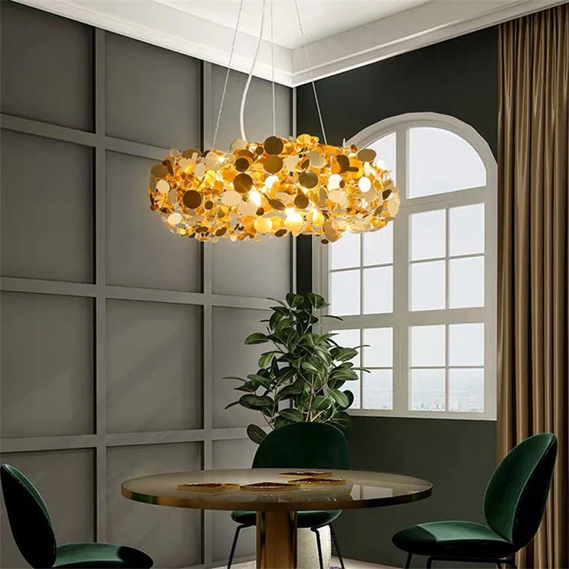Bird's Nest Stainless Steel Chandelier | Nordic Modern | Kitchen & Dining Room