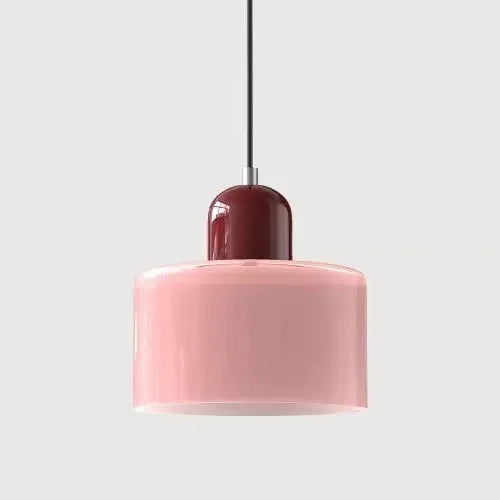 Artisan Coloured Glass LED Pendant Light | E27 Cord Pendant