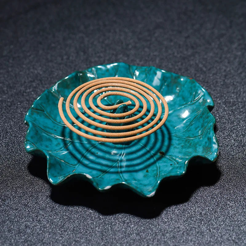 Ceramic Lotus Incense Burner