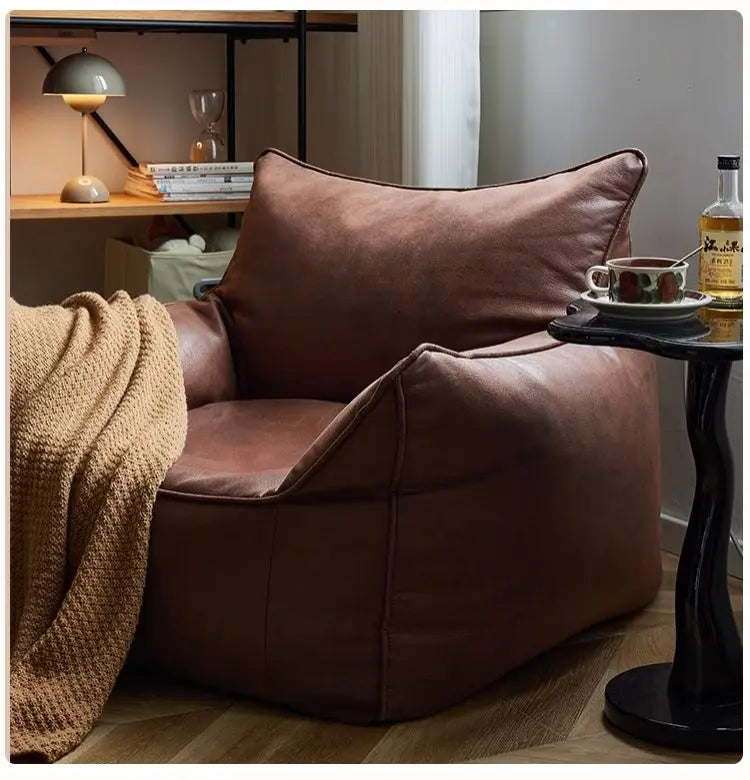 Momo Oversized Bean Bag Lounge Chair with Optional Ottoman