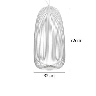 Nordic Birdcage Mesh Pendant Light | Sculptural Metal Chandelier