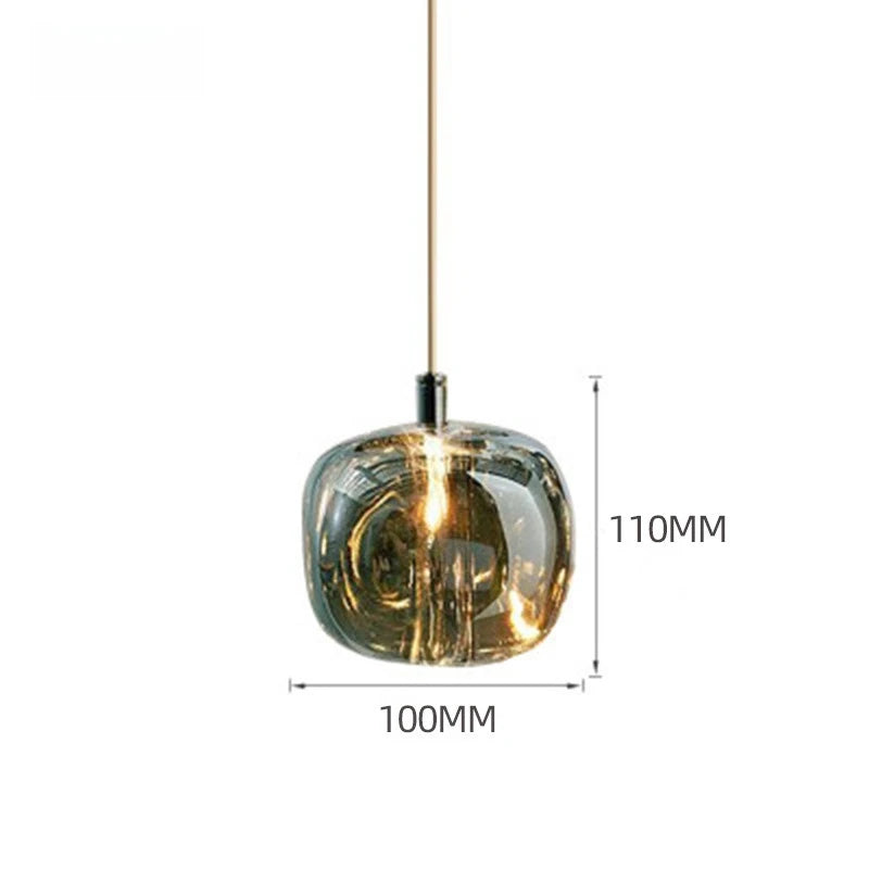 Minimalist Crystal Pendant Chandelier | Dimmable G4 LED Light for Bedroom & Living Room