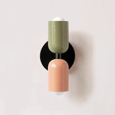 Macaron Wall Sconce | Colourful Nordic LED Wall Light for Bedroom & Living Room