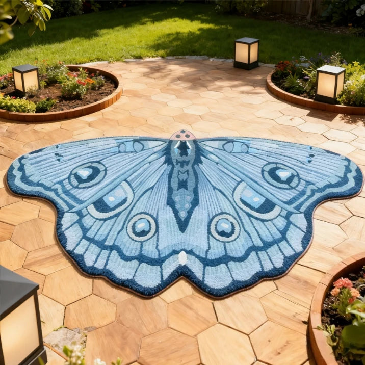 Butterfly-Shaped Plush Area Rug | Soft Non-Slip Carpet