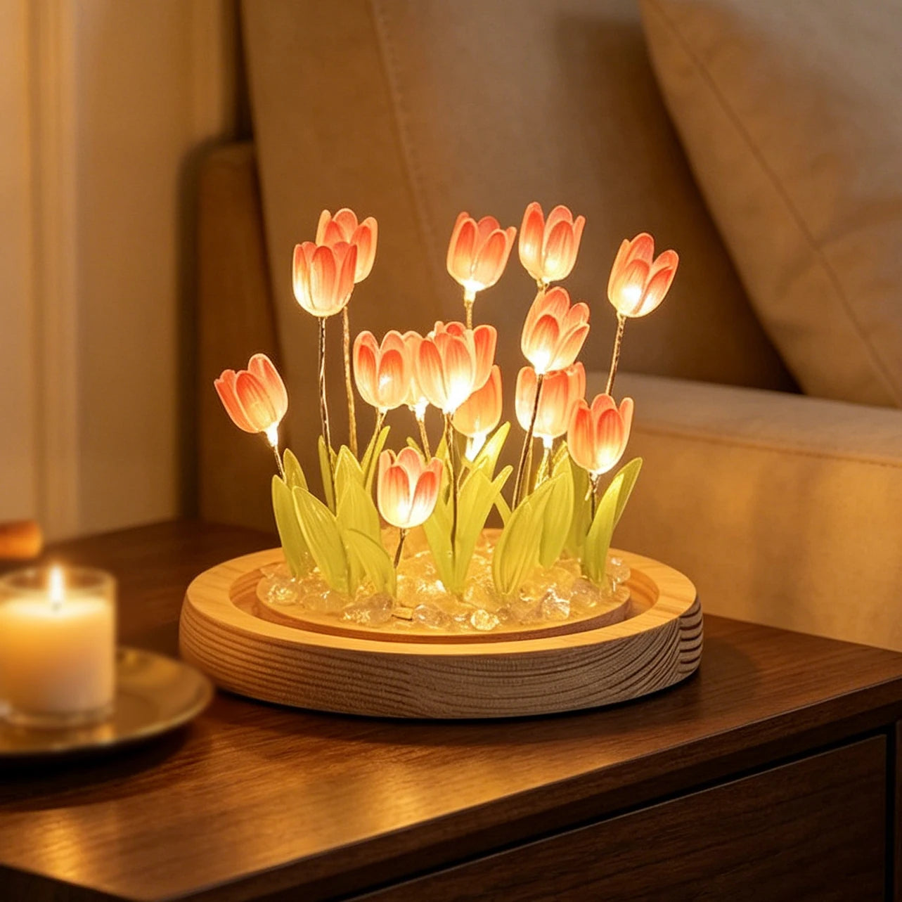 Handmade Tulip Night Light