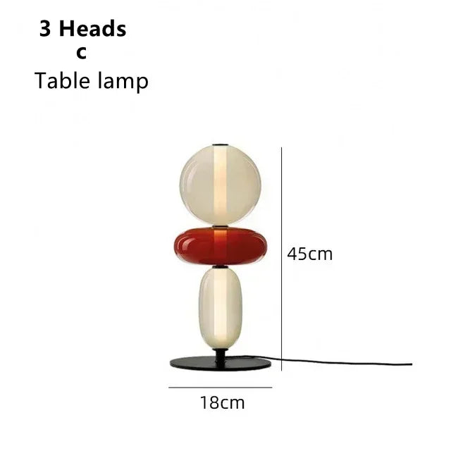 Italian Coloured Glass LED Floor Lamp