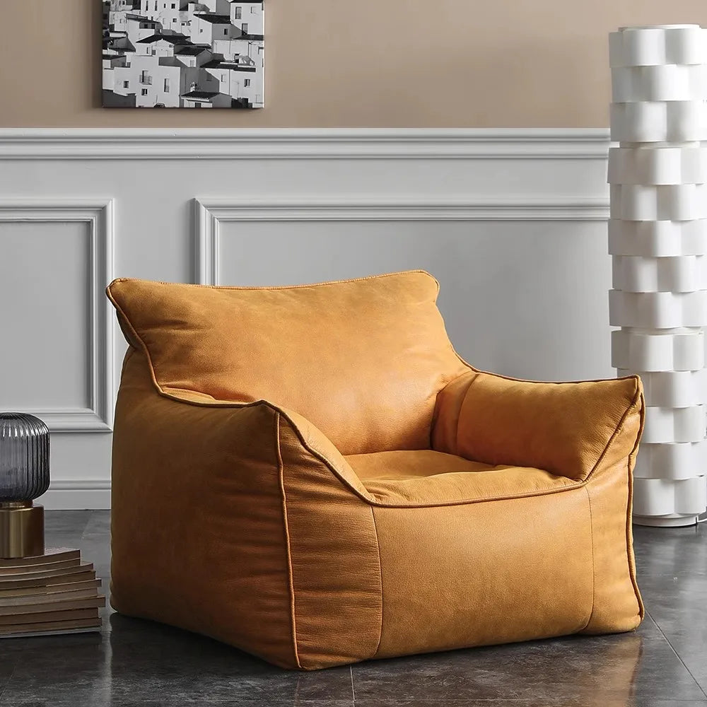 Momo Oversized Bean Bag Lounge Chair with Optional Ottoman