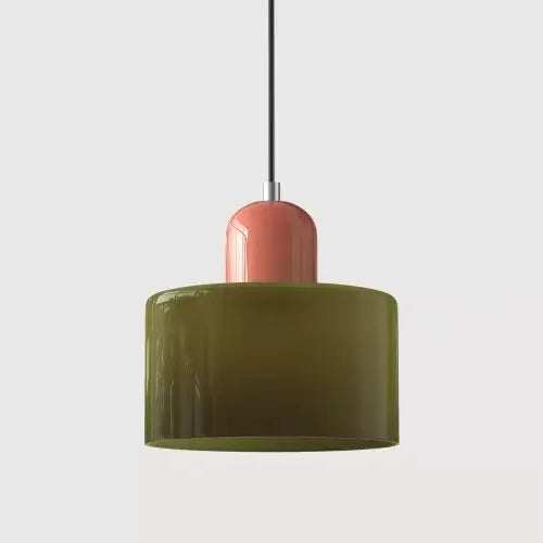 Artisan Coloured Glass LED Pendant Light | E27 Cord Pendant