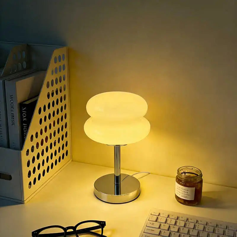 Bauhaus Orange Glass Table Lamp