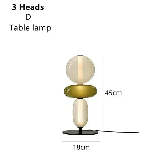 Italian Coloured Glass LED Floor Lamp